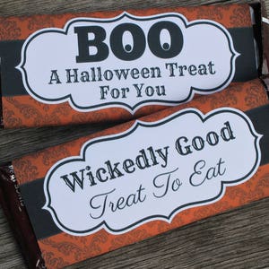 Halloween Printable Candy Bar Wrappers - Etsy