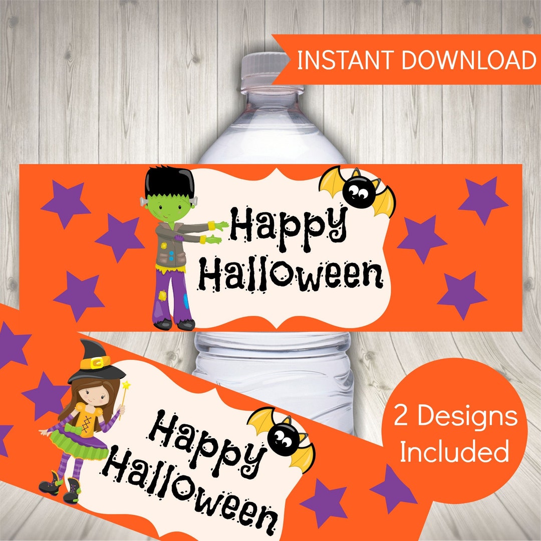 Halloween Water Bottle Labels FREE Halloween Invitation, Printable ...