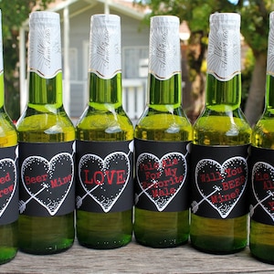 Valentine&#39;s Day Beer Labels