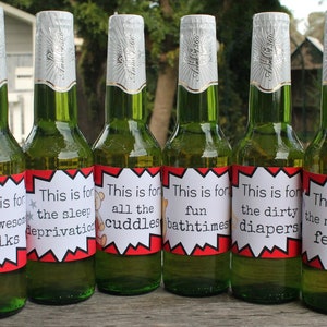 New Dad Beer Labels: Funny First Time Dad Gift (Printable PDF)