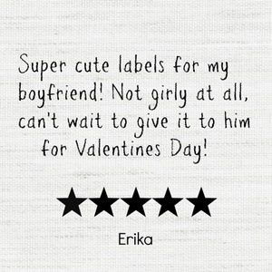 Valentines Day Printable Beer Labels Beer Gift Instant | Etsy