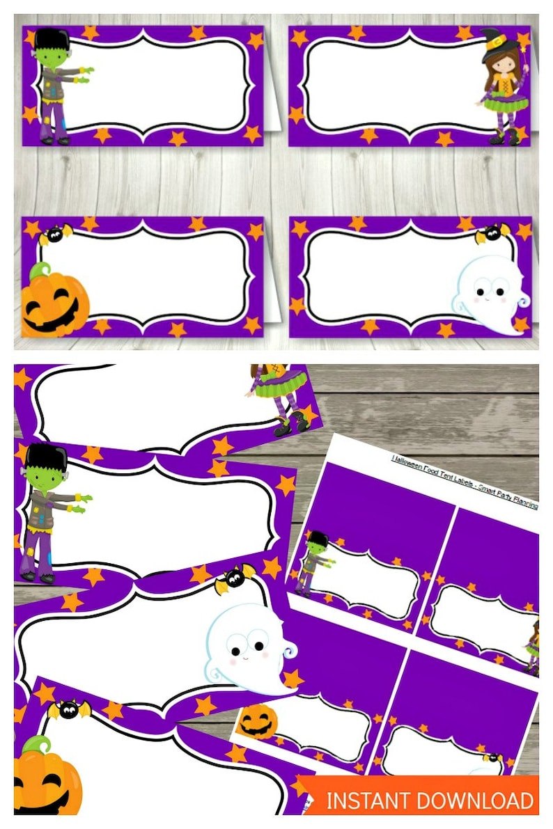Halloween Food Tent Labels FREE Halloween Invitation - Etsy