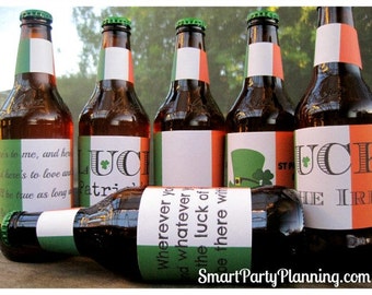 St Patrick's Day Beer Labels / Printable Labels