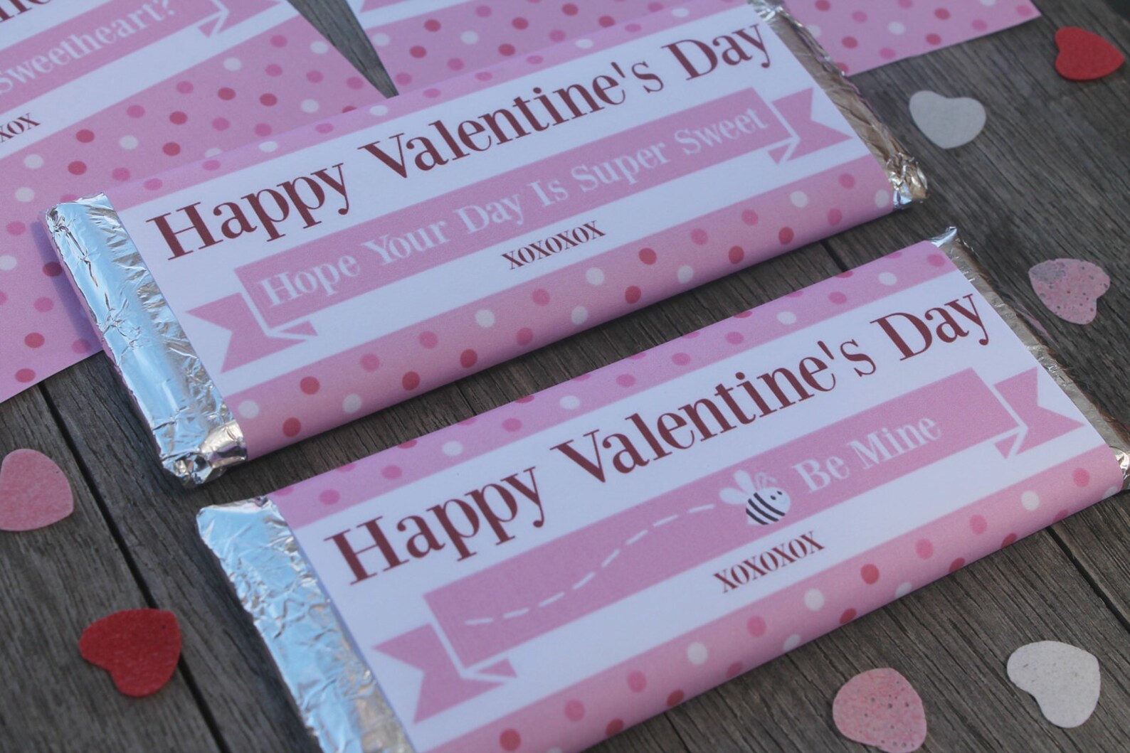 Valentine's Hershey Bar Wrappers Smart Party Planning - Etsy