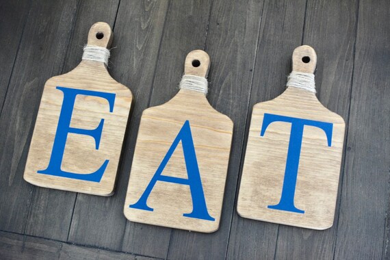 Eat Decorative Cutting Boards Wood Signs Farmhouse Wood Etsy