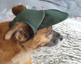 Dog Cap / Hat, Waterproof. Green,Woodland,Blue or Pink.