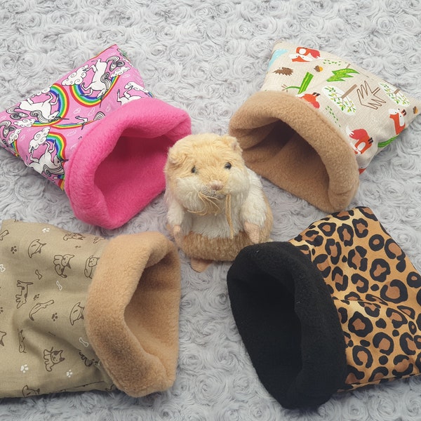 Snuggle sack pocket pouch cosy bed bag Hamster,Gerbil,Dwarf hamster,mouse, Pet.