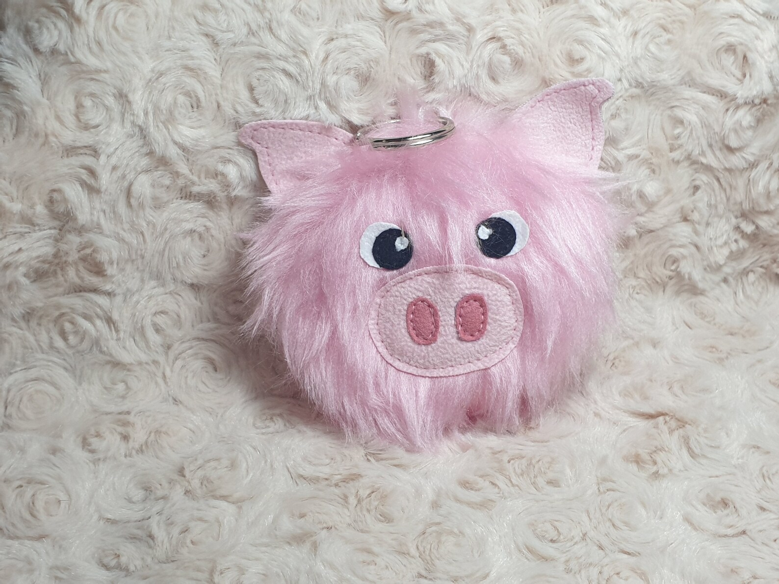 Plush Pink Pig Keyring Keychain Bag Charm Gift Cute Etsy