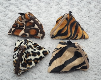 Dog Treats bag, poop bags Pouch / Holder. (faux fur)