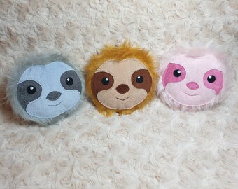 Plush Sloth keyring, keychain, bag charm, gift, cute plushie.