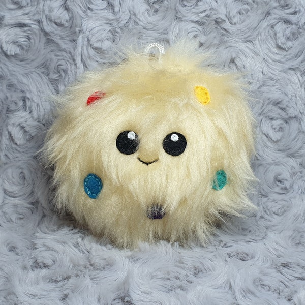 Plush Rainbow chip cookie keyring, keychain, bag charm, gift, cute plushie.