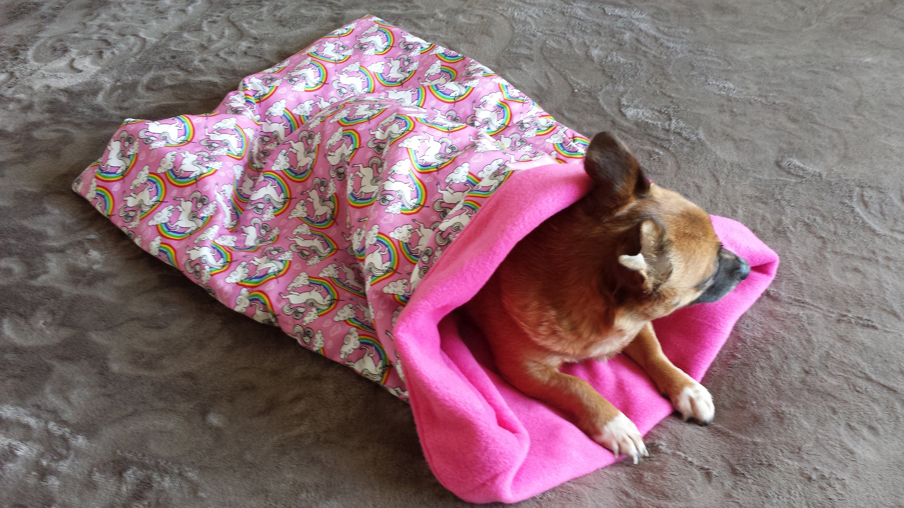 Dog Snuggle Sack Bed Bag Blanket. | Etsy