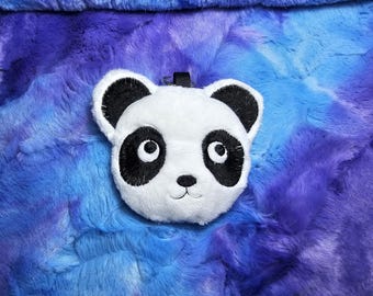 Plush Panda keyring, keychain, bag charm, gift, cute plushie.