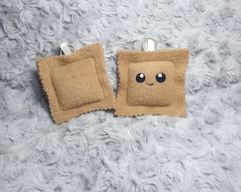 Plush Ravioli keyring, keychain, bag charm, gift, cute plushie.