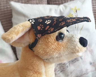 Dog Cap / Hat, Cotton prints.