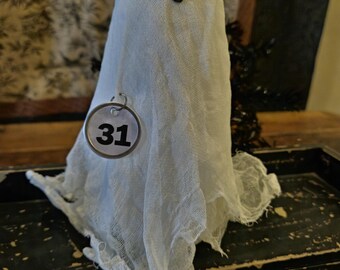 Sophie, our primitive Small Halloween Ghost, stump doll