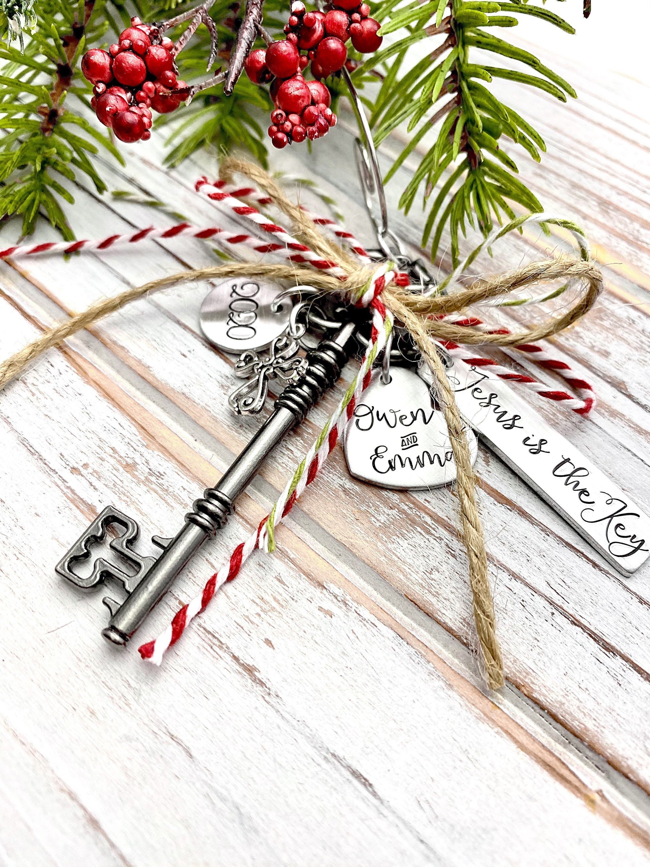 Jesus is the Key Christmas Ornament Wedding Anniversary Keepsake ...