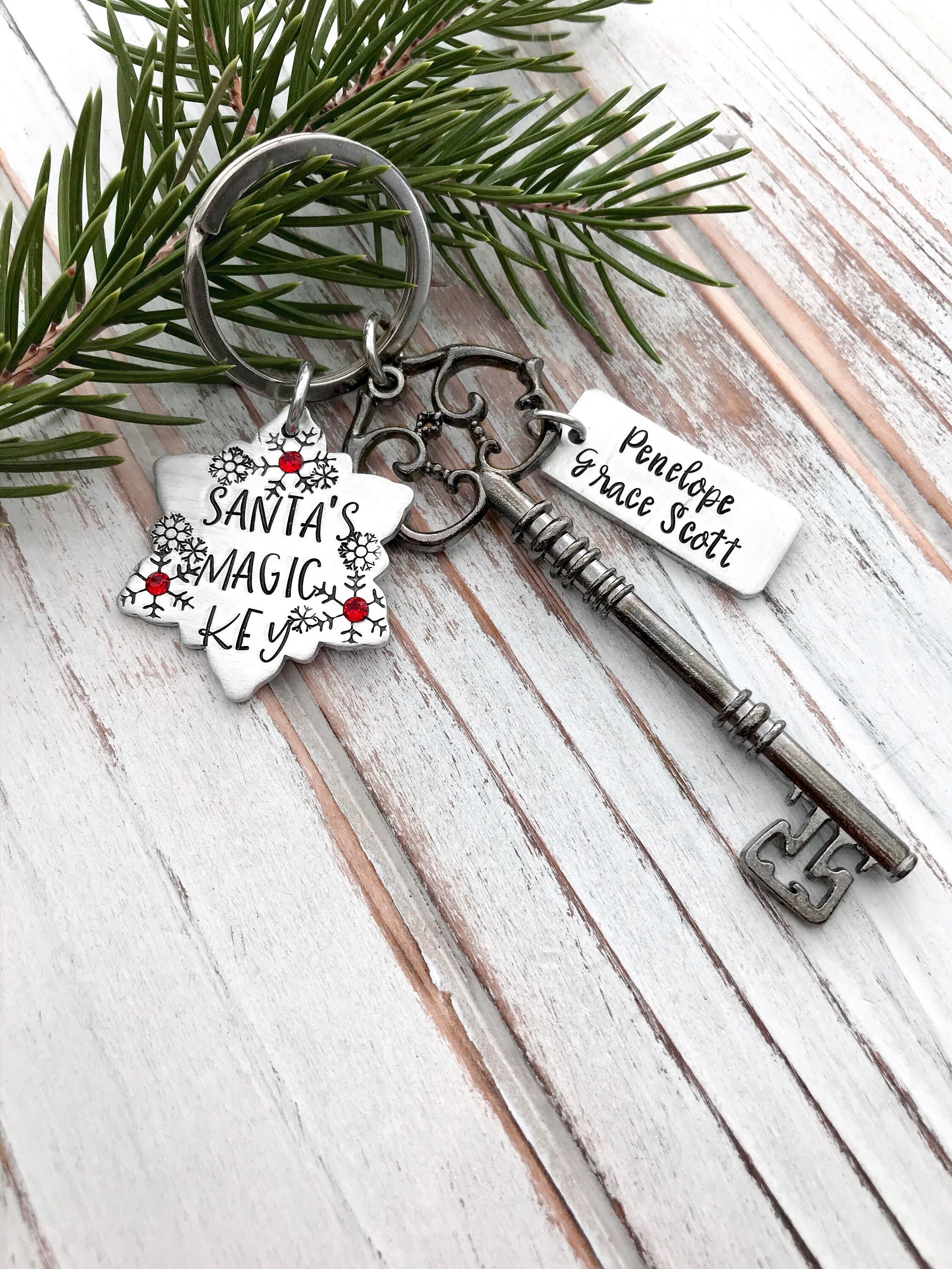  Santa Key Christmas Key Santa's Magic Key Christmas Ornament  Skeleton Key : Handmade Products