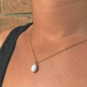 Ethiopian Opal October Birthstone Necklace