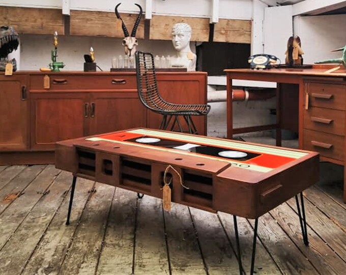 Cassette Coffee Table Handmade From Solid Wood Etsy UK