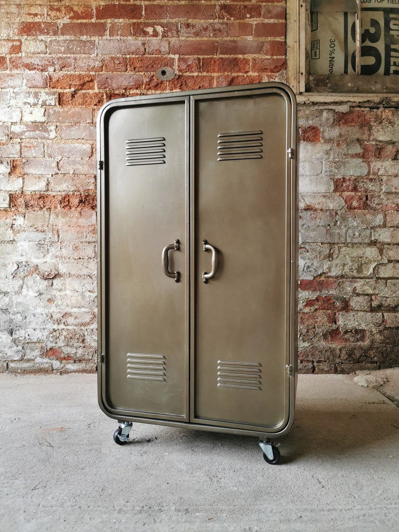 21 Industrial Upcycled Furniture Ideas - metal locker cabinets