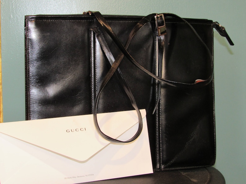 gucci tote bag vintage black