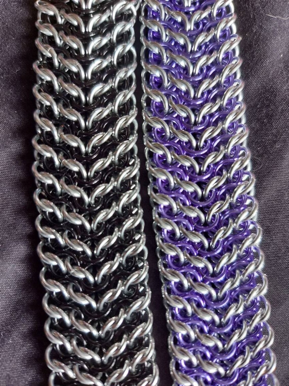 Fantastical Elf Sheet Cuff Bracelets Chain Maille Etsy UK