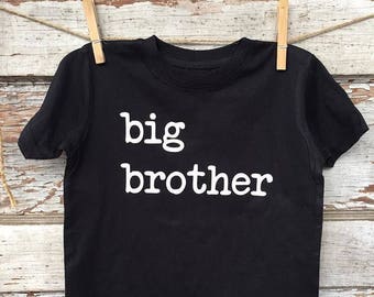 Big Brother Tee, new baby, graphic tee, toddler tee, hipster kid, sibling shirt