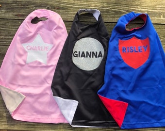 Personalized cape - custom pretend play superhero dress up costume