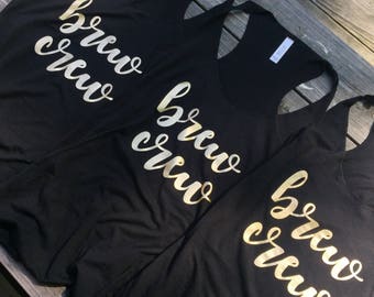 Brew crew tank, Bachelorette party tank, custom bachelorette tanks, i do, i do crew, bachelorette party, wedding tank, bride tank