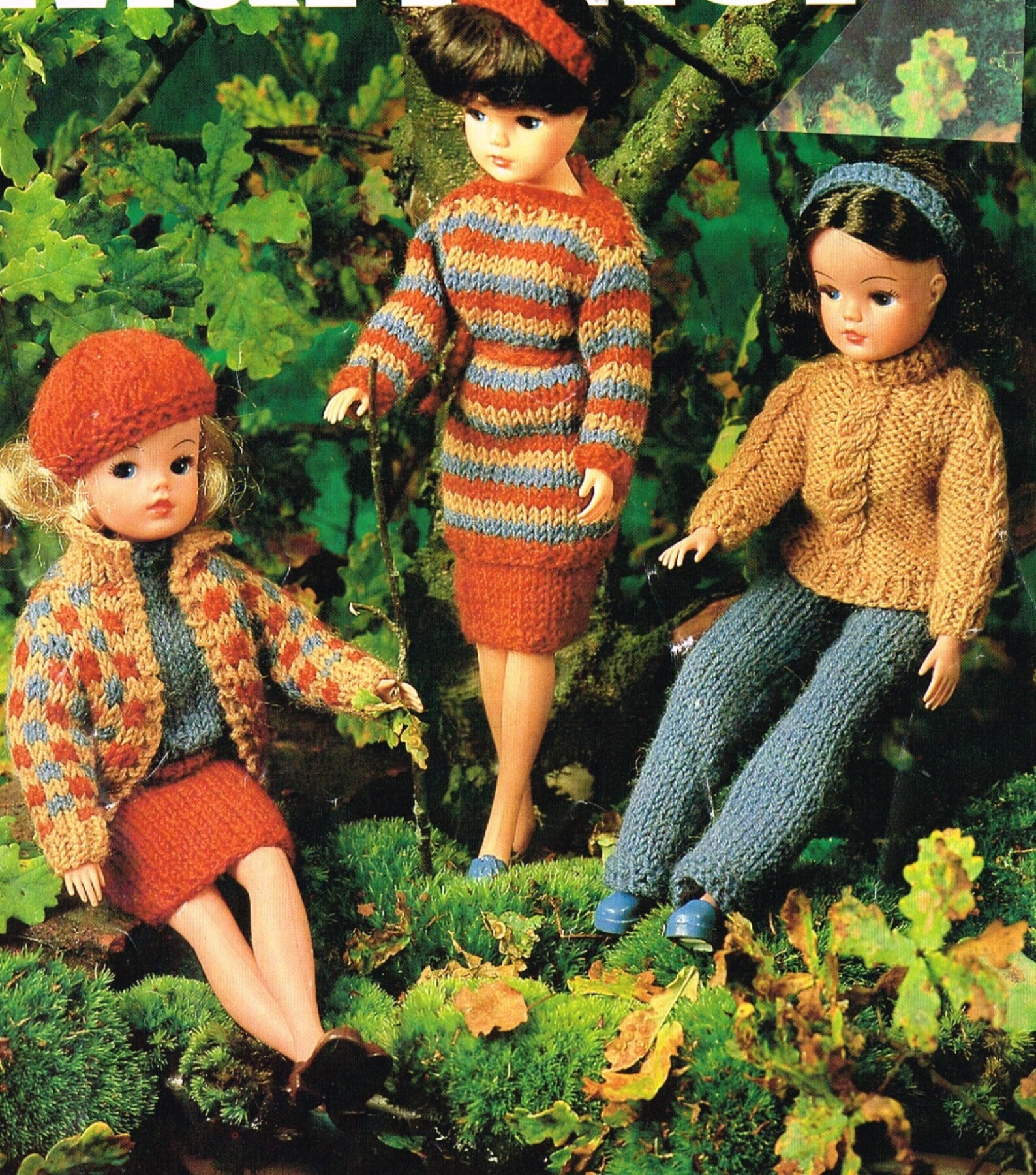 12 Dolls Clothes Knitting Pattern. Barbie, Sindy . Vintage Copy. PDF Instant Download Etsy UK