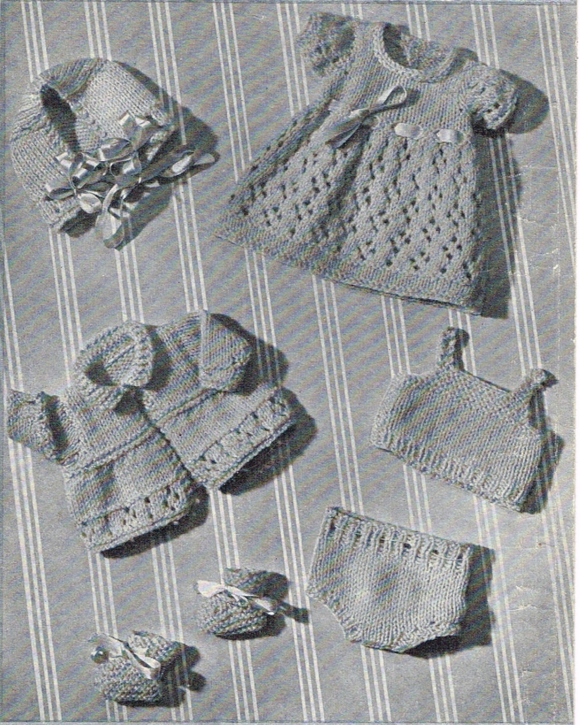 Dolls Clothes Knitting Pattern for 10 Inch Doll. Vintage Copy. Etsy