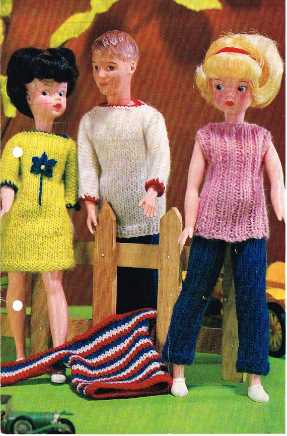 12" Knitted Doll and Clothes Pattern Copy 
