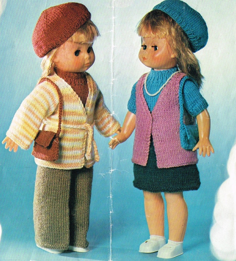 Dolls knitting pattern. 18 doll. DesignaFriend American Etsy