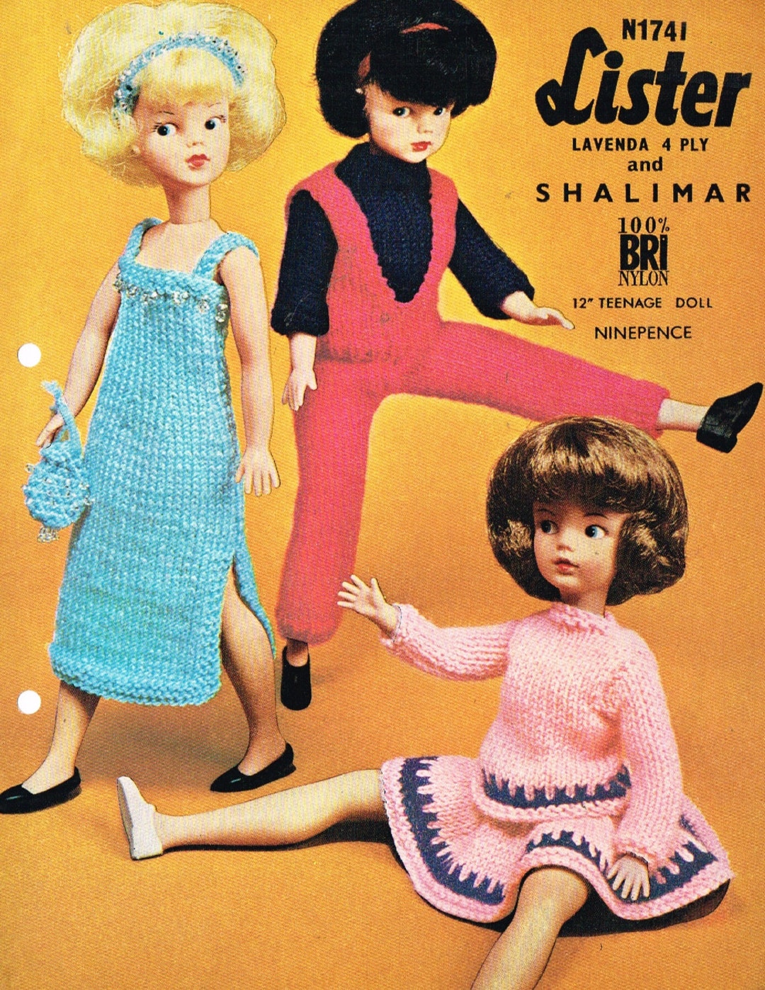 12 Dolls Clothes Knitting Pattern. Barbie Sindy . Etsy