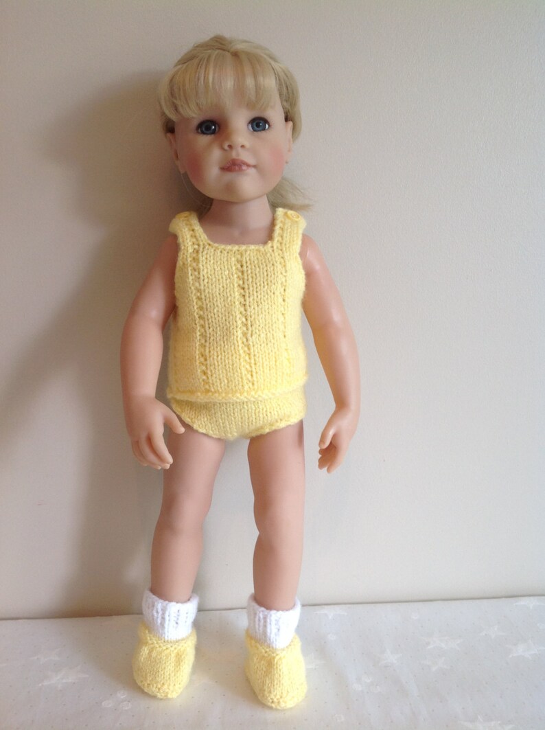 Dolls Fashion Knits Dressing Gown Vest Knickers and Slipper Etsy Canada