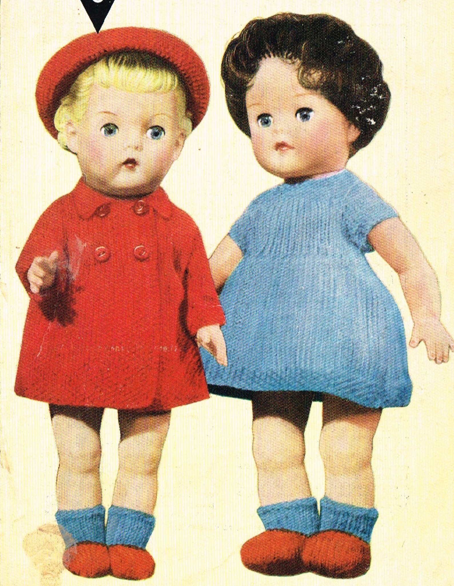 Dolls clothes knitting pattern for 10 inch12 inch 14 inch Etsy