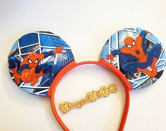 Spiderman Mouse Ears - With or Without Bow