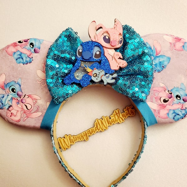 Stitch and Angel Mouse Ears