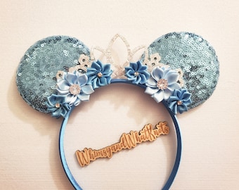 Blue Princess Mouse Ears