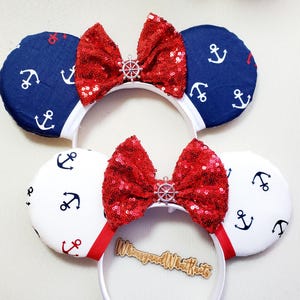 Nautical Themed Mouse Ears - U Pick
