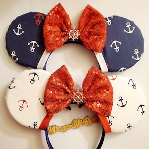 Nautical Themed Mouse Ears - U Pick