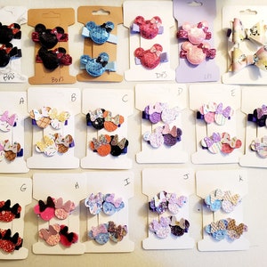 Mickey Minnie Mouse Hairclips - U Pick