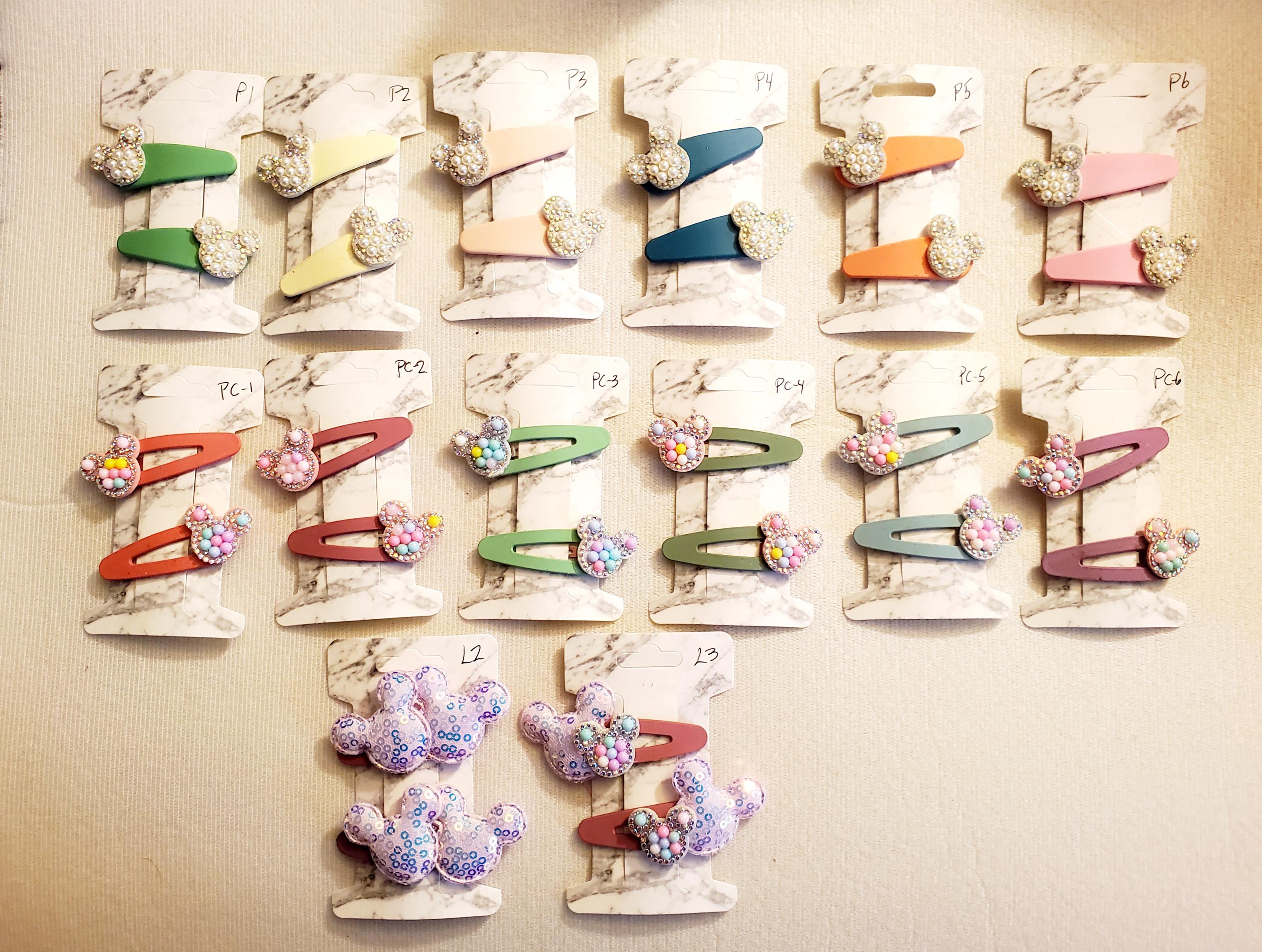 Minnie Mouse hairclips - U Pick