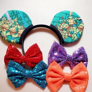 Ninja Turtle Mouse Ears - with or without bow