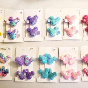 Mickey Minnie Mouse Hairclips - U Pick