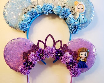 Elsa and Anna Frozen Mouse Ears - U Pick