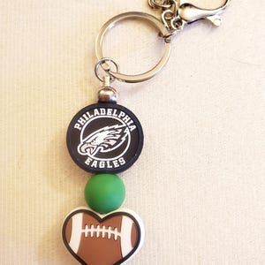 Philadelphia Football Beaded Keychains= U Pick