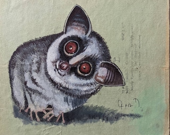 Animal Painting, Lemur  Painting, Painting, Gor Art