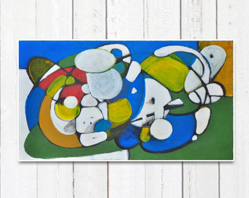 Original Abstract Acrylic Painting Etsy